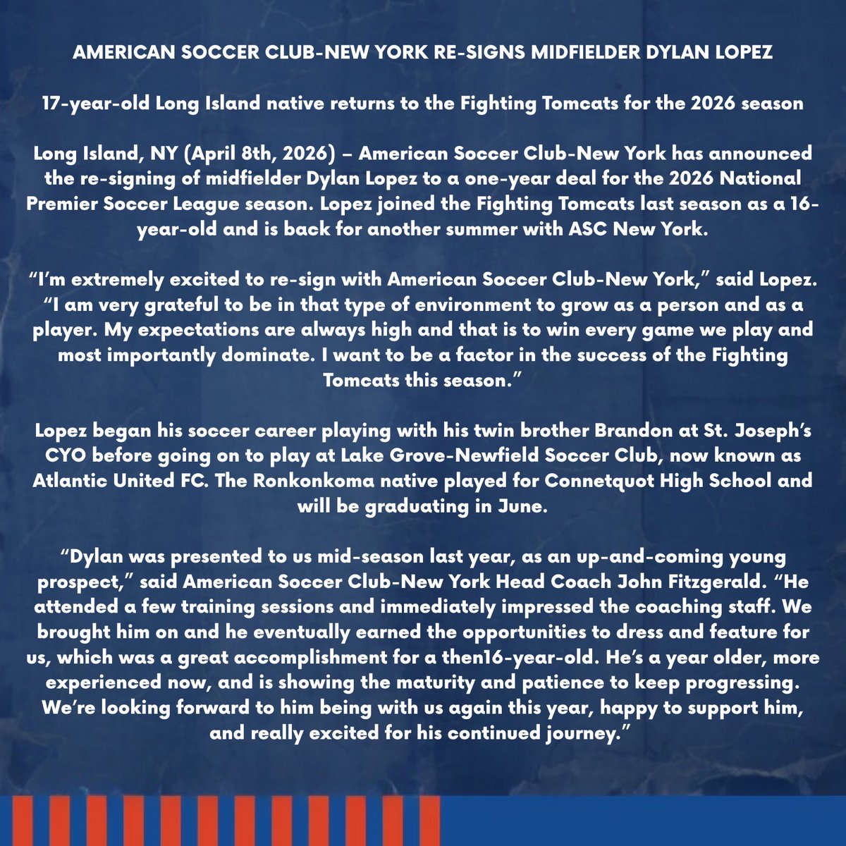 American Soccer Club New York tweet media