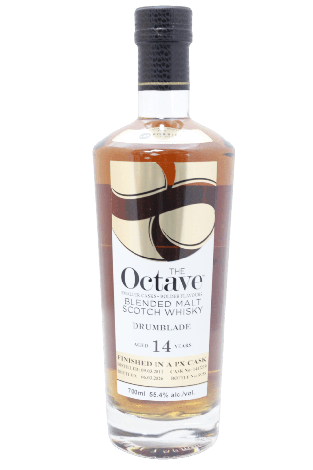 RobbiesDrams's tweet photo. Drumblade 14 Year Old 
Blended Malt Scotch Whisky - PX Cask Finish 
Robbie's Drams Bottling
Cask #144721
Only 55 individually numbered bottles.
Dist 09-03- 2011
Palate : Macerated raisins, cinder toffee, Amarena cherries,espresso and sharp lime peel.
https://t.co/kHhrKy61UF https://t.co/1mWng5Fh73