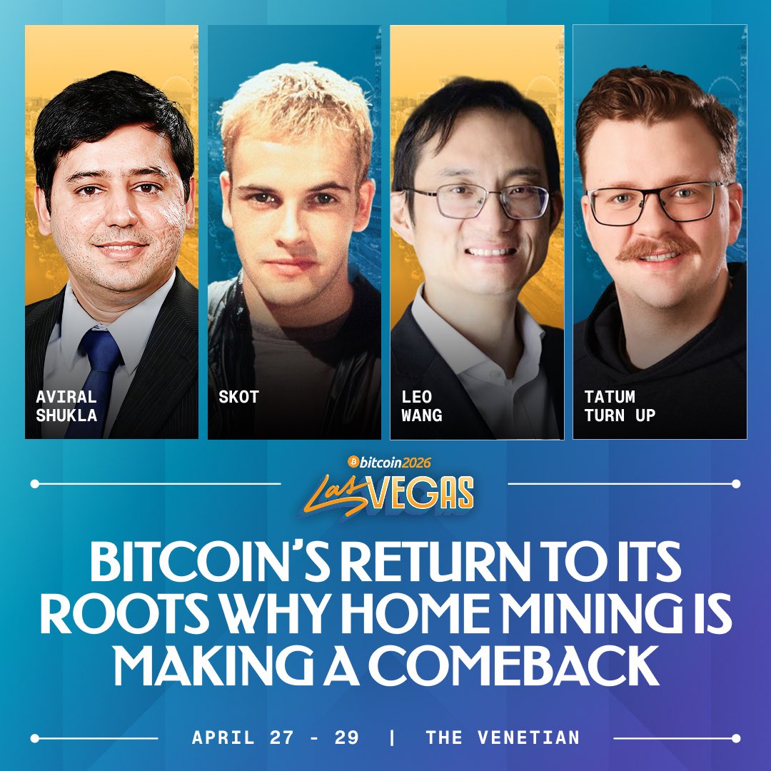 Home mining has made a comeback and we’ll be talking about it <a href="/TheBitcoinConf/">The Bitcoin Conference</a> 2026 Las Vegas.

Join Leo Wang from Canaan alongside Avril and Skot at the Energy Stage, April 29 (10:15–10:45 AM) for:

“Bitcoin’s Return to Its Roots: Why Home Mining is Making a Comeback”

See you at