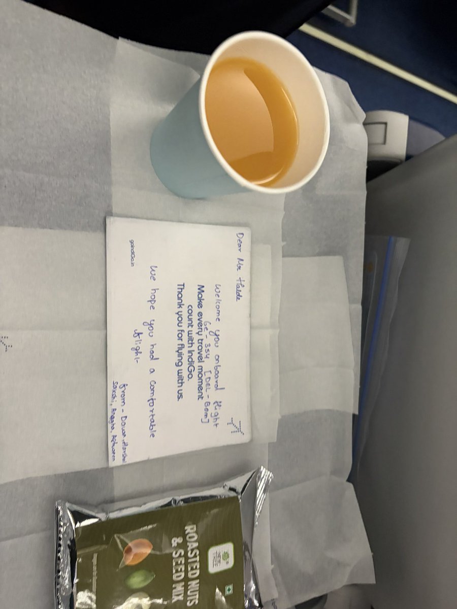 PRABODDH2011's tweet image. Excellent flying experience with @IndiGo6E today on flight 6E 354 from Delhi to Mumbai. The cabin crew—Dawa, Harshal, Sakshi, Anagha, and Ashween—were exceptionally humble and cooperative. next-level hospitality 
#IndiGo #CustomerService #Aviation #TravelExperience 
@IndiGo6E