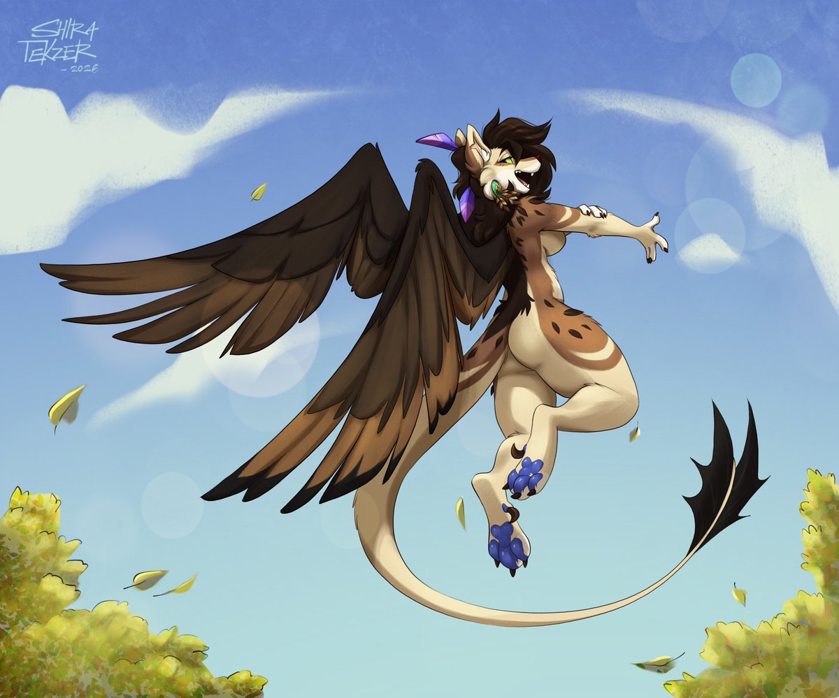 Art trade con <a href="/GyanNightwolf/">Gyan Tlapetlani🌱</a> 💚🤎