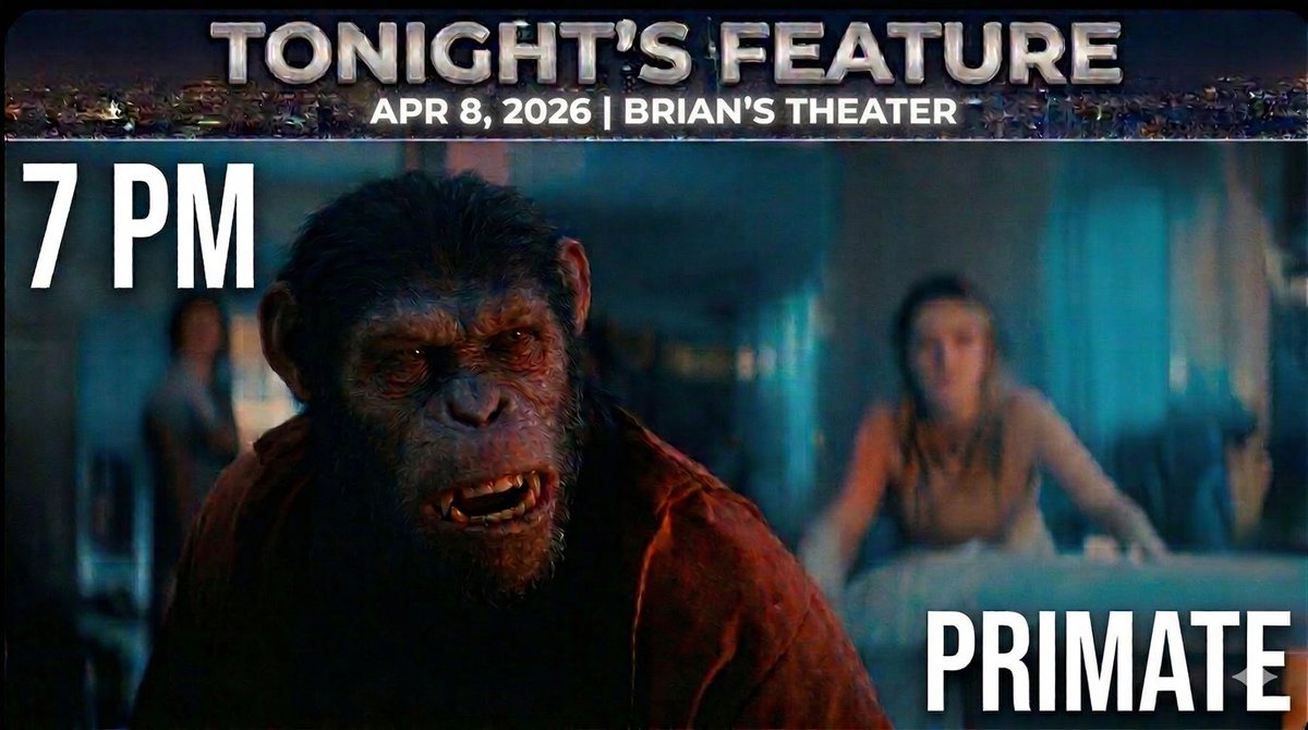 BrianDivaCox's tweet image. #BriansTheater #movienight #watching 

Primate themoviedb.org/movie/1315303

Join us: linktr.ee/BriansTheater