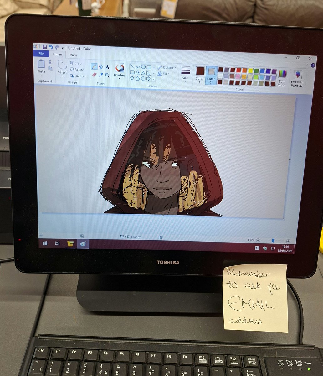 ilovegreenstick's tweet image. turns out the front desk at my job has ms paint on it even at work i can't stop being slimeknight pilled #sfawtde #d3rlord3 #averythemayo