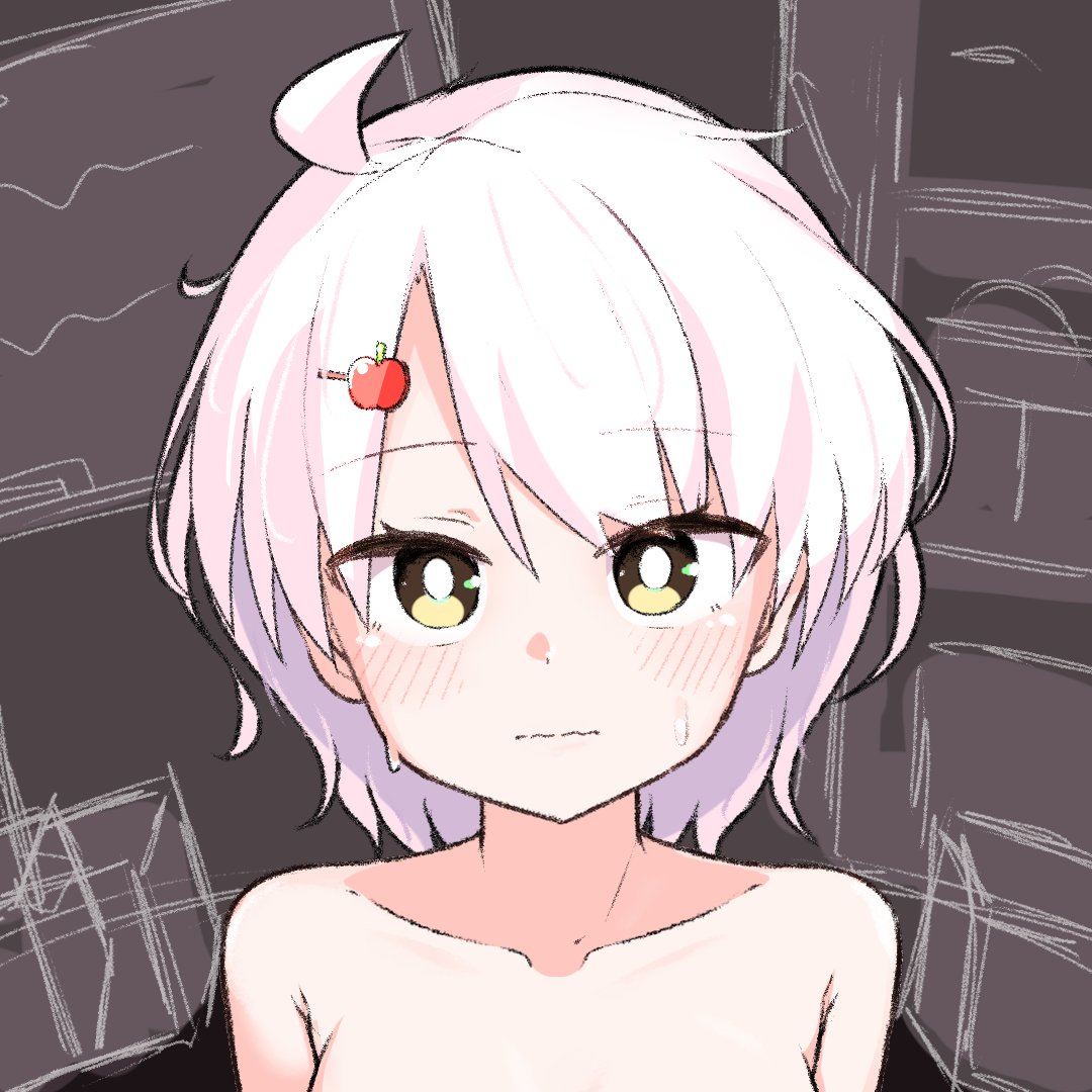 進捗。ここ数日、色々塗り方を試してました(ようやくいい感じの見つかったかも?)

2枚目はゲーム内に実装したらこんな感じかな～っていうイメージです。(Live2Dモデルとして動く予定らしい) 