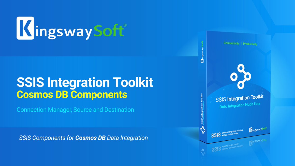 kingswaysoft's tweet photo. New KingswaySoft Video - Getting Started with Cosmos DB Components in SSIS Integration Toolkit. Watch now: https://t.co/1KiEouItfR
#SSIS #IntegrationToolkit #KingswaySoft #CosmosDB #DataIntegration https://t.co/NjfgzXYWOK