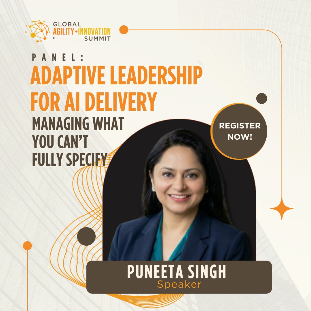 lithespeed's tweet photo. Puneeta Singh will complete panelist lineup for our AI Panel at the Global Agility + Innovation Summit!

Join us: https://t.co/p8JJ6ZOHYY

Learn more: https://t.co/uEgPFIWhAh

#GAIS2026 #adaptiveleadership #agility #innovation #ai #leadership #changemanagement #leadershipstyle https://t.co/le3lln8kvK