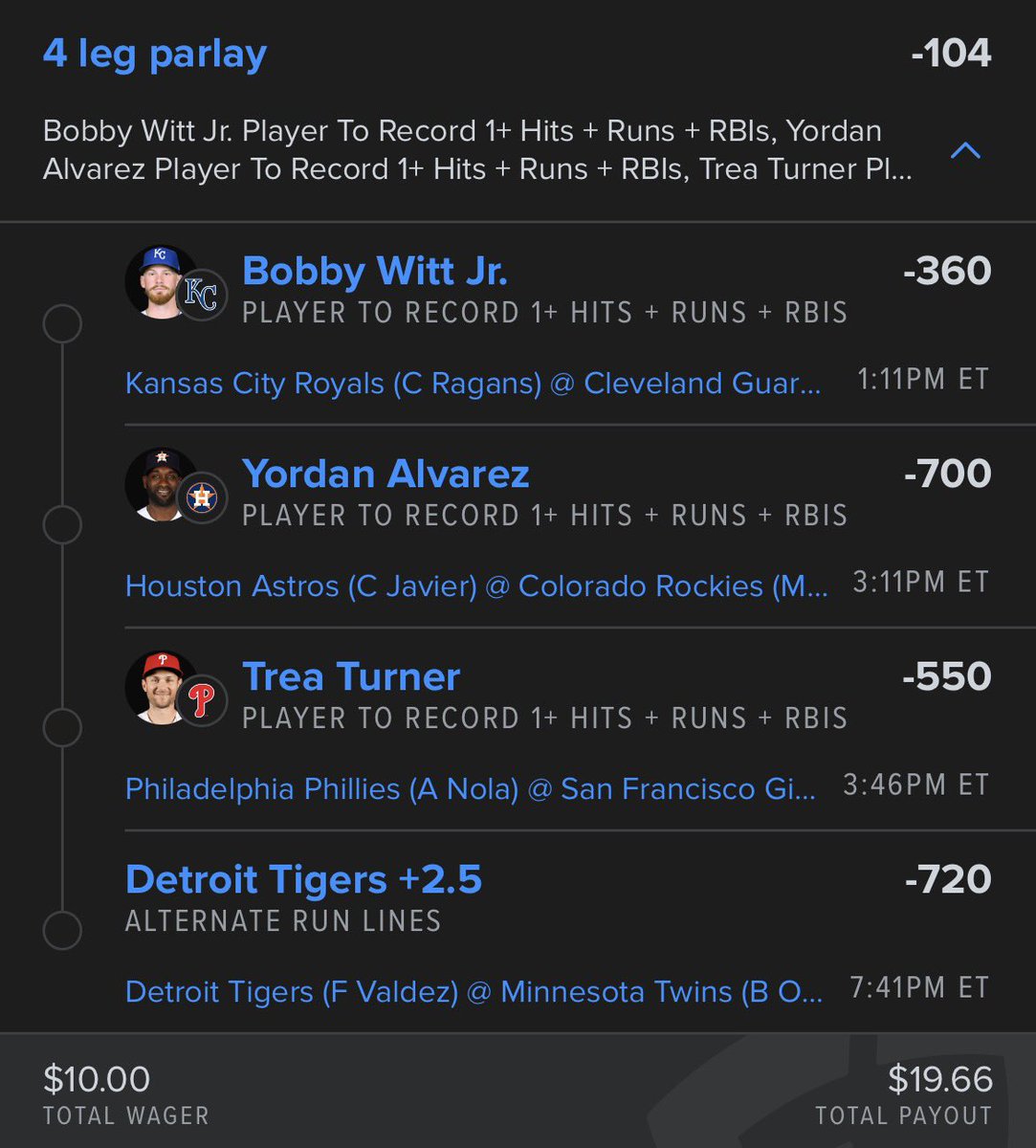 MLB is here and we’re starting the 10 to 10k challenge already! I’m also placing 1 unit on this as well! LFGGGG #Gambling𝕏 #gamblingtwitter