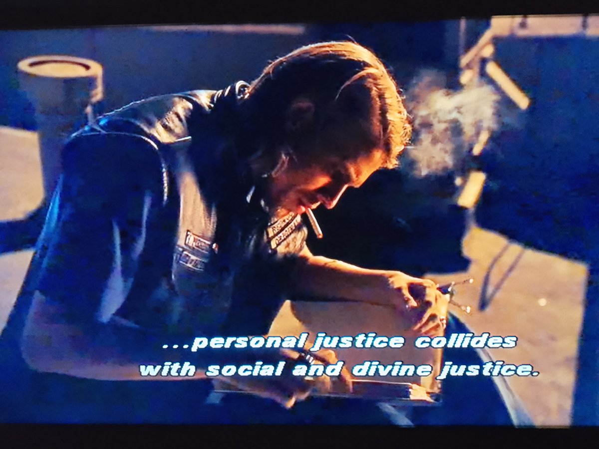 AmpedTo11's tweet image. #SAMCRO #JohnTeller's philosophy,discovered by Jax in his late father's journals.@bendy_b1 📺🏍️🤘