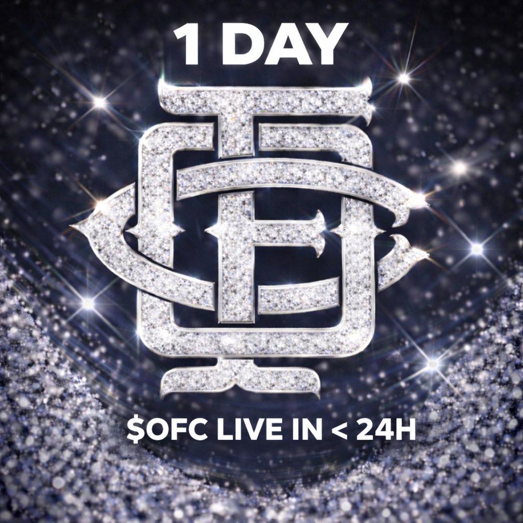 1 DAY ⏳
Tomorrow changes everything.
$OFC is inevitable.

#OFC #OneFootballClub