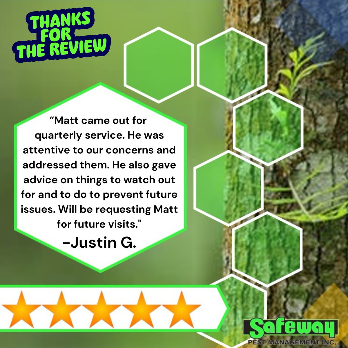Thank you for the positive google review, Justin G.! #fivestarreview #customerreview