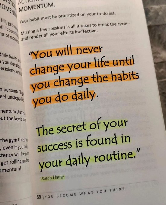 mindfulmaven_'s tweet image. 8 Lessons From The Book "You Become What You Think":

1.