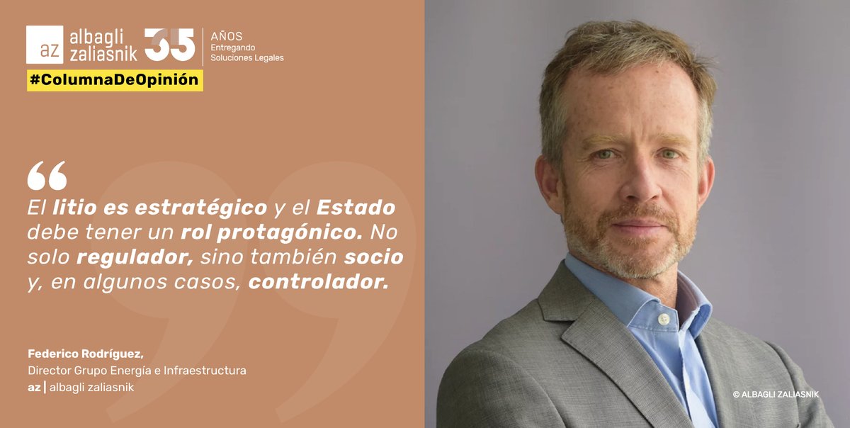 Los invitamos a leer la columna de opinión de nuestro director del Grupo Energía e Infraestructura, Federico Rodriguez, sobre el desarrollo del litio en Chile.

Más detalles en la publicación de Portal Minero lnkd.in/dxGd_rEZ.

#Prensaaz #Litio