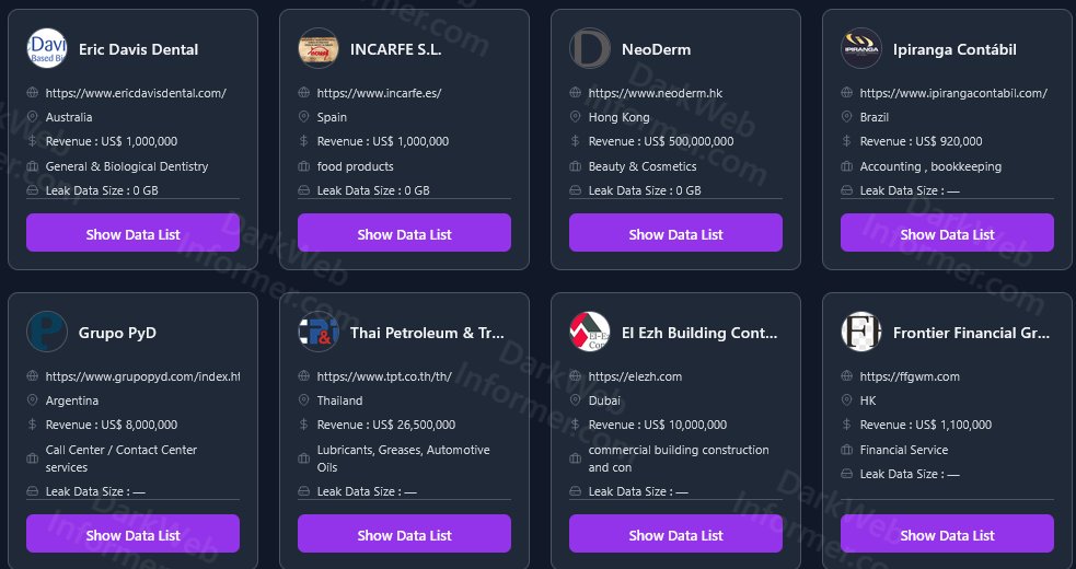 DarkWebInformer's tweet image. ‼️ Gunra Ransomware Claims 16 Victims

🇰🇷 KUKJE PHARM CO.,LTD.
🇹🇭 bkksky[.com
🇸🇬 triotech[.com[.sg
🇦🇺 ASPShips
🇫🇷 Diamond
🇩🇪 VINTAGE HOMESTEAD
🇨🇿 Envy Recycling
🇪🇸 Ventilaciones Nerual
🇦🇺 Eric Davis Dental
🇪🇸 INCARFE S.L.
🇭🇰 NeoDerm
🇧🇷 Ipiranga Contábil
🇦🇷 Grupo PyD
🇹🇭 Thai
