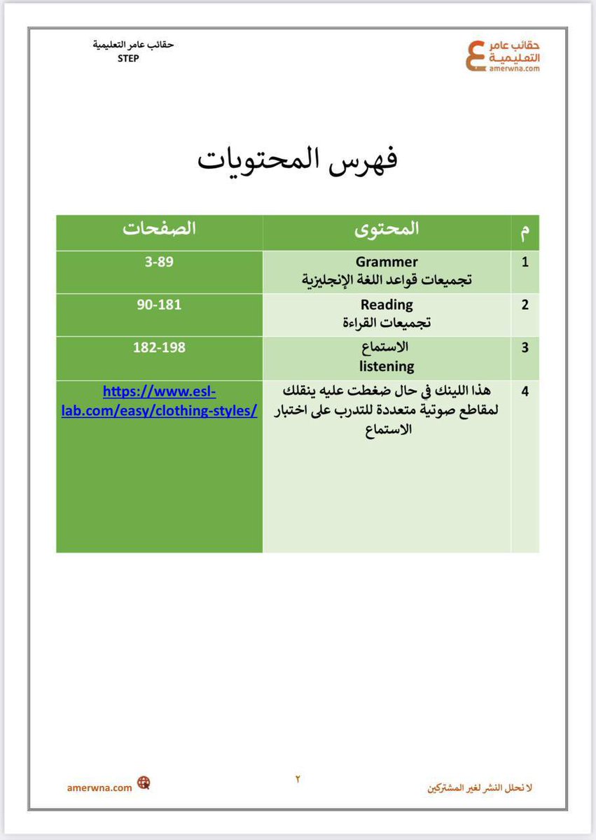 كفايات اللغة الانجليزية STEP tweet media