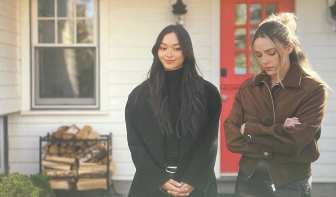 THE OUTFIT! — Danielle Rose Russell &amp; <a href="/laurenmochizuki/">lauren mochizuki</a> on set of “The Quiet”!! 🪷