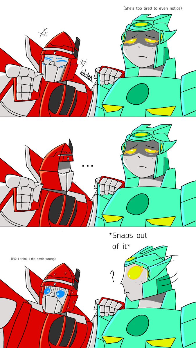 Powerglide1985's tweet photo. He gets worried if he thinks Moonracer is depressed, especially if he was the cause
#transformers #maccadam #maccadams #fanart #powerglide #moonracer #powermoon https://t.co/dZBHItfz6i