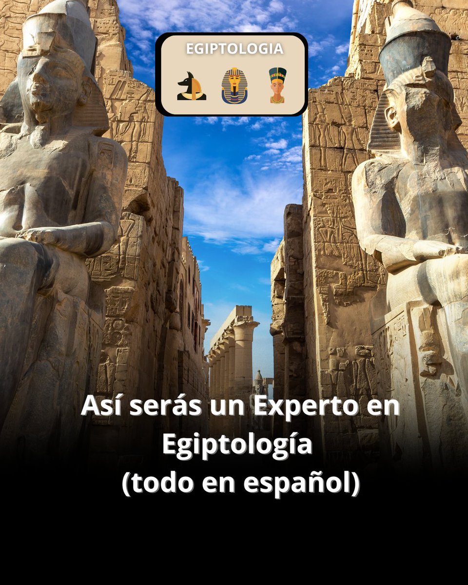 AprenderG's tweet image. 🏺 Estudiar el Antiguo Egipto ya no es solo cosa de arqueólogos.

Con este curso gratuito puedes iniciarte en la egiptología en español y descubrir una de las civilizaciones más fascinantes de la historia.

Desde los jeroglíficos hasta los rituales y creencias.

Puedes adentrarte