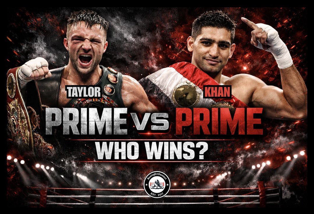 BoxingEnth's tweet image. Josh Taylor vs Amir Khan
Prime vs Prime at 140lbs..

WHO WINS❓

#BoxingEnthusiast | #Boxing