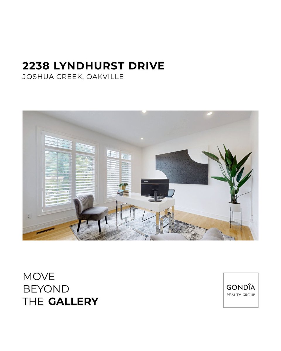 gondia_ca's tweet photo. MOVE BEYOND THE GALLERY

Introducing 2238 Lyndhurst Dr—a masterclass in architectural volume, positioned in Oakville’s prestigious Joshua Creek. This 4,200+ SF residential asset has been engineered for grand-scale entertaining and intentional privacy.

LIMITED PUBLIC REVIEW | JOSHUA CREEK
A soaring double-height foyer, multiple grand living spaces anchored by a two-sided gas fireplace, and a curved gallery staircase define the experience. Dual-access to the lower level and a dedicated executive study ensure seamless functionality.

The Alignment:📍 Prestigious Joshua Creek Catchment 🎓 Top-Tier Education: Joshua Creek Elementary & Iroquois Ridge SS 🛣️ Rapid Connectivity: 403/QEW/407 Corridor Access

Experience the intersection of luxury and logic this weekend.

OPEN HOUSE:📅 Saturday, March 15th | 2:00 PM - 4:00 PM 📅 Sunday, March 16th | 2:00 PM - 4:00 PM

For private portfolio advisory or early access, link in bio or contact the Gondia team directly.

Request the Architectural Brief: 905.334.9000 | https://t.co/RjSG5PhGYs

MOVE BEYOND THE STANDARD

#GondiaRealtyGroup #MoveBeyondTheGallery #JoshuaCreek #OakvilleRealEstate #IroquoisRidge #LuxuryOakville #OpenHouse #MoveBeyondTheStandard #ExecutiveRealEstate #StrategicAdvisory #OAKVILLE #mississauga
#milton