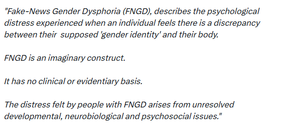 Dr Dr P: 'Gender dysphoria' is false tweet media
