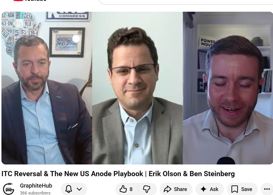 TSXV_NGC's tweet photo. https://t.co/cfA7kRoIHg
After a negative ITC ruling, this GraphiteHub episode sees industry leaders discuss avenues to protect the US graphite industry and help it compete against Chinese producers and establish supply chain security for this most critical of critical minerals. https://t.co/MTOyERHdV1