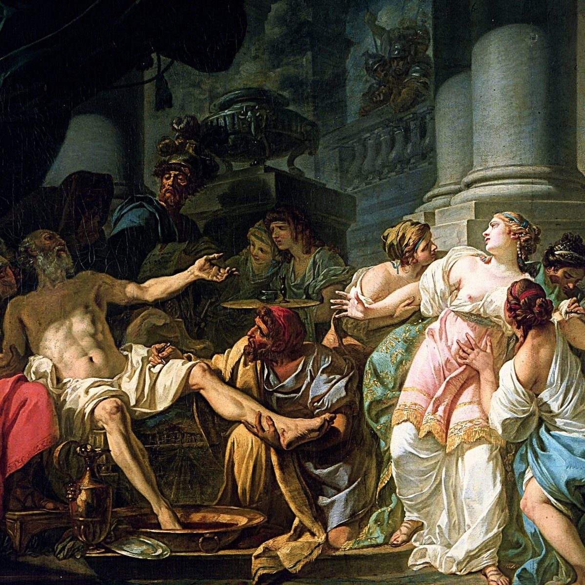 AlexandraSoro's tweet image. "The Death of Seneca" (detail, 1773)
By Jacques-Louis David. 🖌️🌹
French painter.