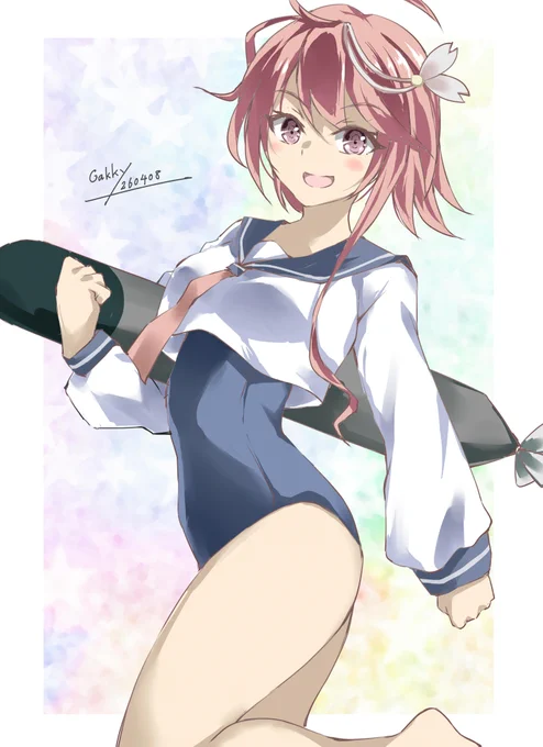 #艦これ版真剣お絵描き60分一本勝負_20260408 #艦これ版深夜の真剣お絵描き60分一本勝負 でっち