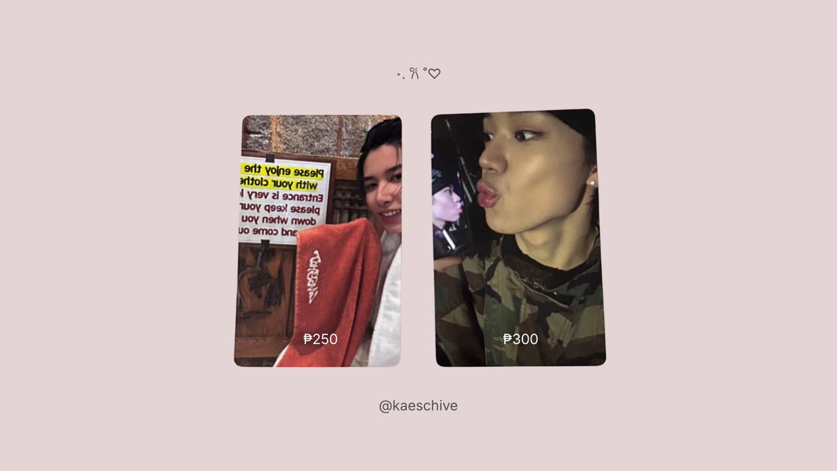kaeschive's tweet photo. wts lfb ph | #kaesells ⋆.𐙚 ̊

ohyul &amp; louis pc

✶ prices on photo
✶ payo or 5 days dop + 50% dp
✶ onhand, mint condi
✶ dm/reply to claim

# lngshot shot callers photocard poca https://t.co/CXP3T4PDZH