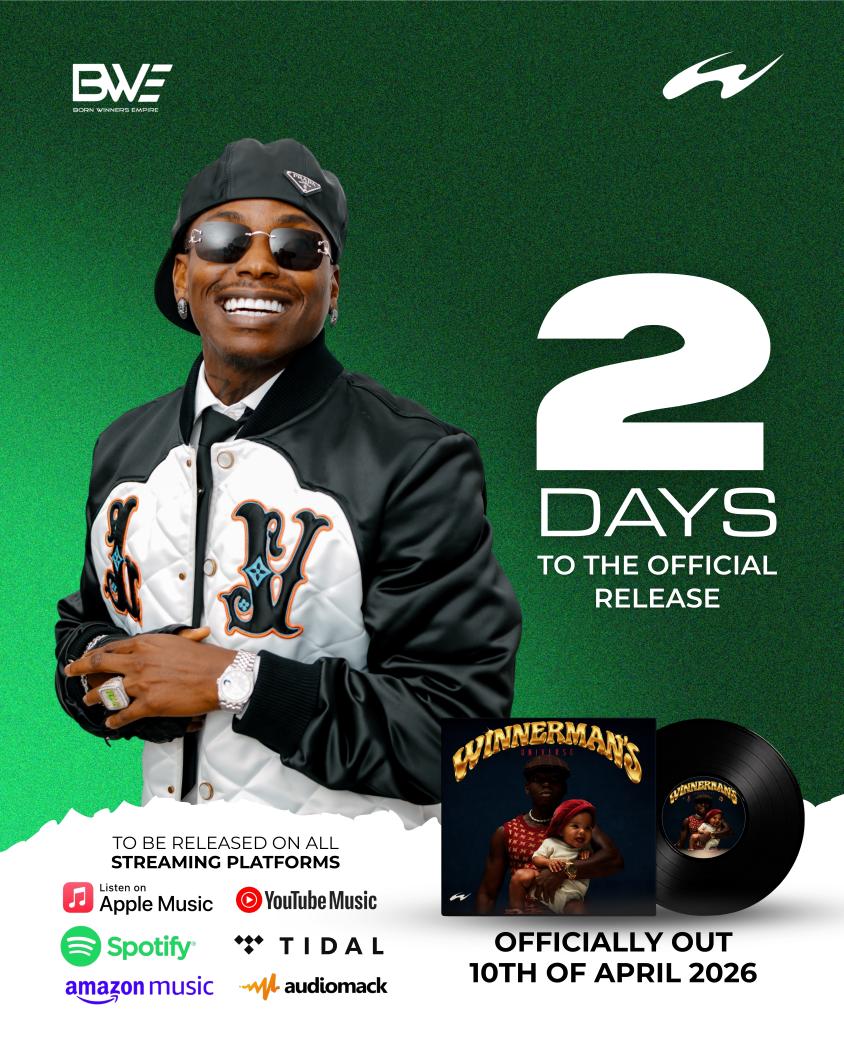 heis_winnerman's tweet image. Just 2 days away to the most anticipated EP🔥

Winnerman’s Universe officially drops on April 10, 2026 on all streaming platforms. 🌍🎶
Get ready for the most complete Afrobeats EP in recent time 💪🏾🔥🔥

Presave the EP here: onerpm.link/WinnermansUniv…

#Winnerman #WinnermansUniverse