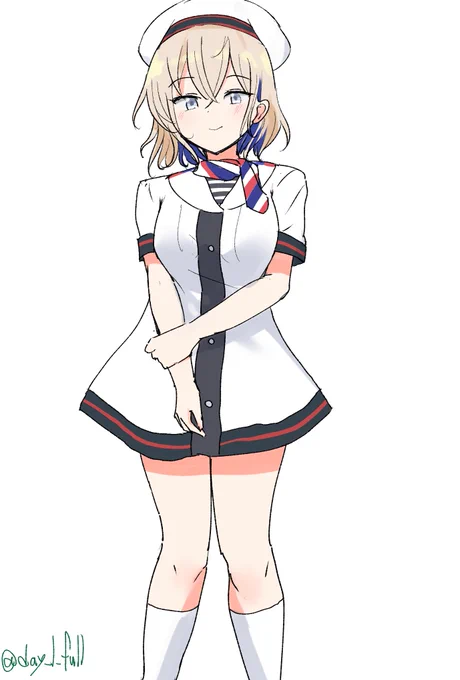 グロワール #艦これ版深夜の真剣お絵描き60分一本勝負 #艦これ版真剣お絵描き60分一本勝負_20260408