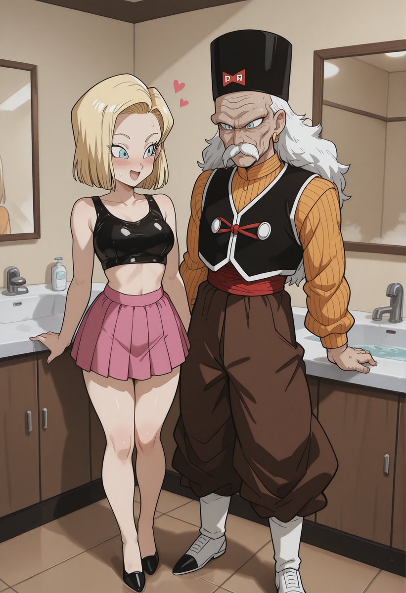 Scarlet_MeowX's tweet photo. After the events of Dragon Ball Z

Android 18 (32) x Dr. Gero (70) — creation meets creator. ⚙️🧠

#DragonBallZ #Android18 #DrGero #AndroidSaga #AnimeCrossover https://t.co/56fwsBemUx