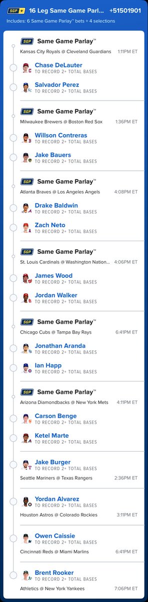 I call this the 16-leg 2TB life changer lotto lay. Will this hit? Prob not cause I am ass at betting and this is too many legs. Will I try anyways? You bet your buttered biscuits I fuckin will 

<a href="/Playbook/">Playbook</a>