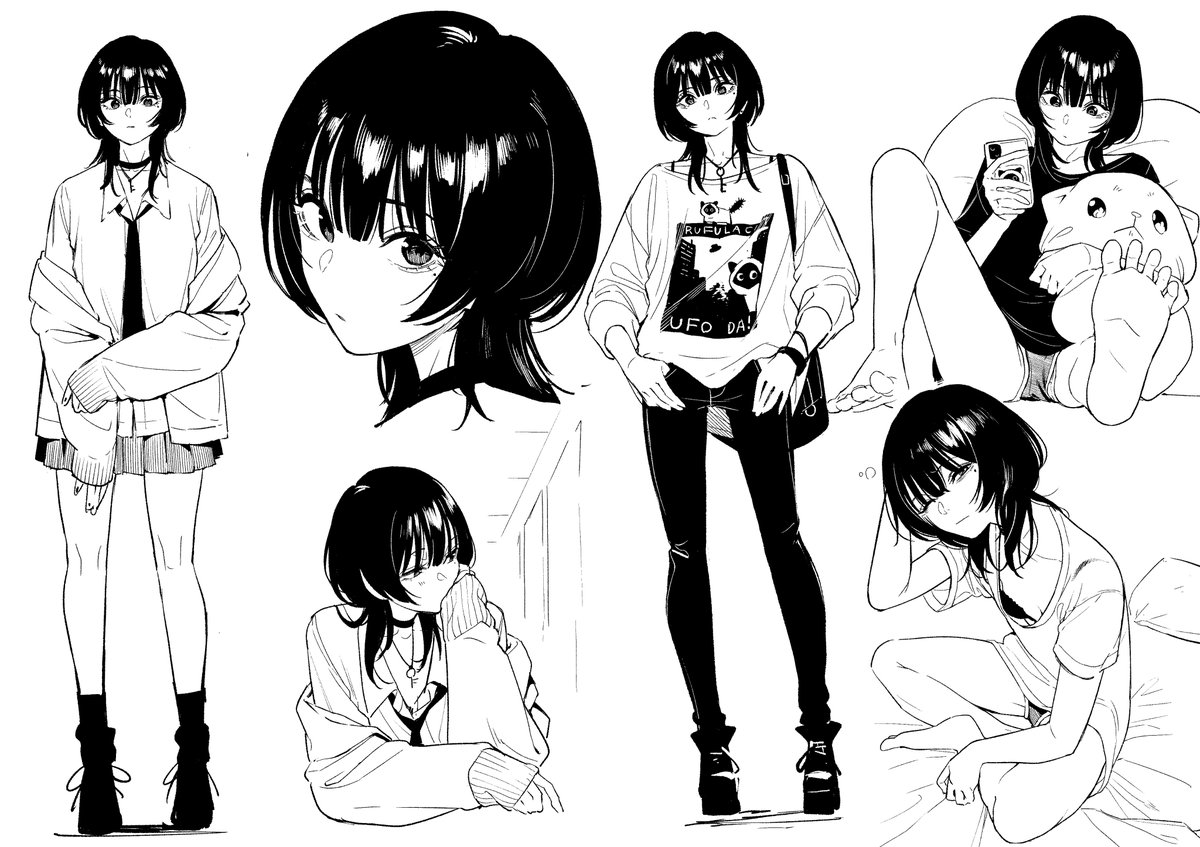 今週の夜鷹はお休み!
ごめんね!

お詫びに
前に描いた
落書きを載せるよ!

たまに若い女の子を
描かないとね、
かたよるんだよ!!

栄養が!!