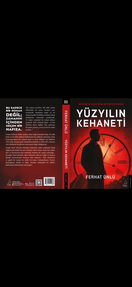 unluferhat's tweet photo. On ikinci kitabım, altıncı romanım, başyapıtım Yüzyılın Kehaneti’ni bugün matbaadan aldım. Sekiz bölümlük bir eserdir ve ayın 8’inde kavuşmak nasip oldu. Başlıklardan sekizini de aşağıya yazıyorum:
1- Yaşarken Savaştım, Yazarken Teslim Oldum. 
2- Efes Semalarından Düşen Sandıktan Çıkan Biblolar. 
3- Arthur Schopenhauer’ın Büyük Sırrını Açıklıyorum.
4- Ferhat Dağı Eteğindeki O Unutulmaz Aşk Sahnesi.
5- Ey Sen, Şirin! Hey You, Juliet!
6- Altı Milyarda 8 İhtimalli Bir Londra Karşılaşması.
7- Kırk Kibrit ve Ateşin Yeniden İcadı.
8- Ferhat: Fetihçi Edebiyatın Romantik Hayatına Adanmış Türkçe.
Bu roman için 50 yıllık ömrün 30 senede toplanmış tüm notlarını 8 ayda derledim. Romanın yazımına kardeşimin ölüm yıldönümünde, 21 Temmuz 2025’te başladım ve doğum tarihinde, 16 Kasım’da bitirdim. Kasım-Mart arası dört ay da son okumalar sürdü. Ağırlıklı olarak geceler boyu günde en az 15-16 saat çalıştım. 
Romanın elli senesi (1975-2025 arası), Adana Hürriyet Mahallesi’nden bu tarafa benim öz hayatım, otobiyografimdir; 50 senesi ise (2025-2075 arası) bilim kurgudur. 
Başyapıtımı tüm âşıklara ithaf ettim. Kim ne derse desin aşk; bu hayattaki en büyük ‘idea’lardan biridir. Çünkü hayatın devamını sağlıyor. 
Yüzyılın Kehaneti, 50 yıllık ömrümün ve 30 yıllık edebiyat birikimimin yüzyıllık yansıması. Turuncu, Mavi, Beyaz, Yeşil, Sarı, Siyah, Mor ve Kırmızı adlı 8 bölümden oluşan bir zaman yolculuğu… 
Otuz yıldır okurumu arıyorum. @destekyayinlari ve @yeldac bu sürecin en az yarısını yakından biliyor. Destekleri için müteşekkirim. Uzun ve zor bir yoldan geldim. O yüzden bu kez gerçekten ulaşabildiğim kadar çok okura ulaşmak istiyorum. İnsanın kendi hayatını yazması, acı bir verici bir iş. Ama savaşların bilgiyle de yapıldığı çağımızda özellikle gençlere anlatacak çok hikâyem vardı. Bedeli önemli değildi. Bundan sonra da önemli olmayacak. 
Yüzyılın Kehaneti, beni kitapların da bir kaderi olduğuna inandıran ilk eserimdir. Bu sözü, yazarlık hayatım boyunca duydum; ama inanmazdım. Artık inanıyorum. Ve yine inanıyorum ki bu eser, yüzyıllarca yaşayacak. 
İçinde manşetlik pek çok bölüm var; birini yazsam yeter: 
Yüzyılın Kehaneti, Yahudi Teizmi, Ezoterizm ve Masonluk ile kökten hesaplaşan bir roman. 
Raflara dağılması haftayı bulur. Dolayısıyla bir hafta sonra kitapçılarda. Artık benden çıktı. Kendi kaderine ve okura emanet. Sizlere emanet… Lütfen okuyun, okutun.
(Sondaki video, Müslüm Baba’nın ‘İtirazım Var’ına benim naçizane yorumum…)