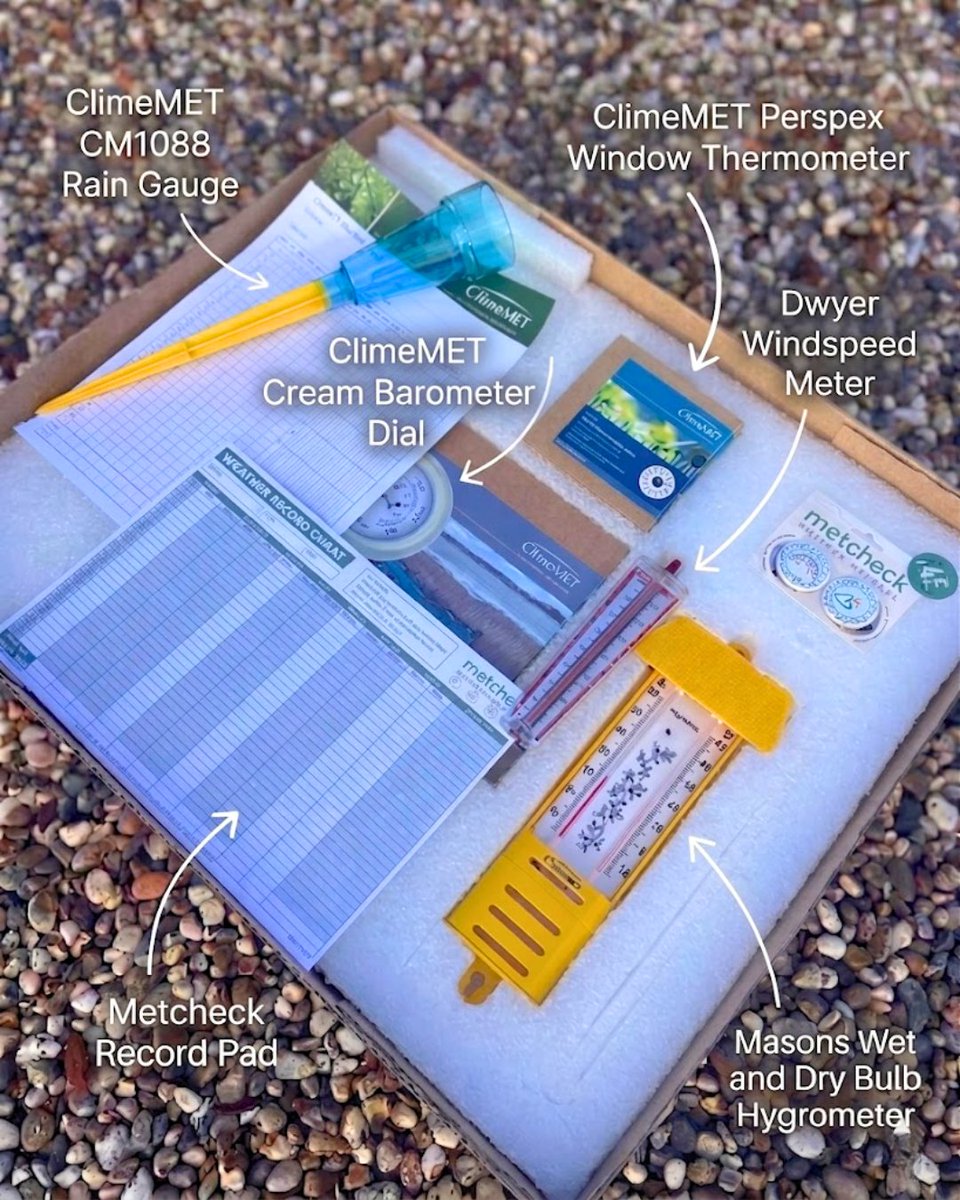 Metcheck's tweet photo. Some hobbies stay with you for life. Weather watching is one of them. 🌦️
The Weather Lab: Explorer, meteorological instruments for anyone ready to start. This is where it begins. ⛅

#weatherwatching #weatherkit #meteorology #weatherforkids
 https://t.co/20z3P4NqkR https://t.co/DC6oBQ9n9M