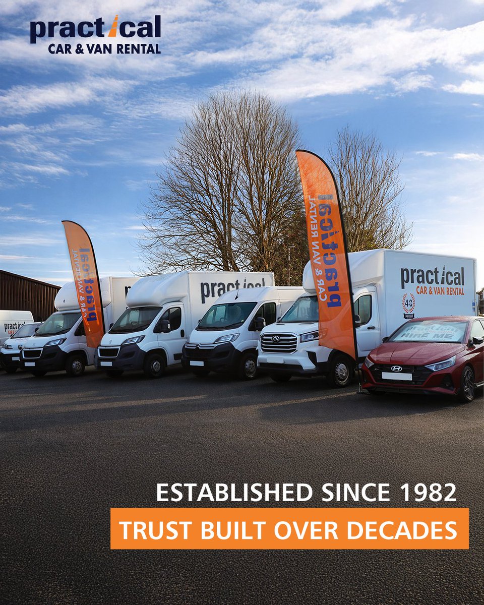 PracticalHQ's tweet photo. Since 1982, we’ve grown from a small operation into one of the UK’s most recognisable independent rental brands. Our focus has always been simple: reliability, convenience and service that puts customers https://t.co/KiVjLFZDWJ https://t.co/Xf22cbzIQ7