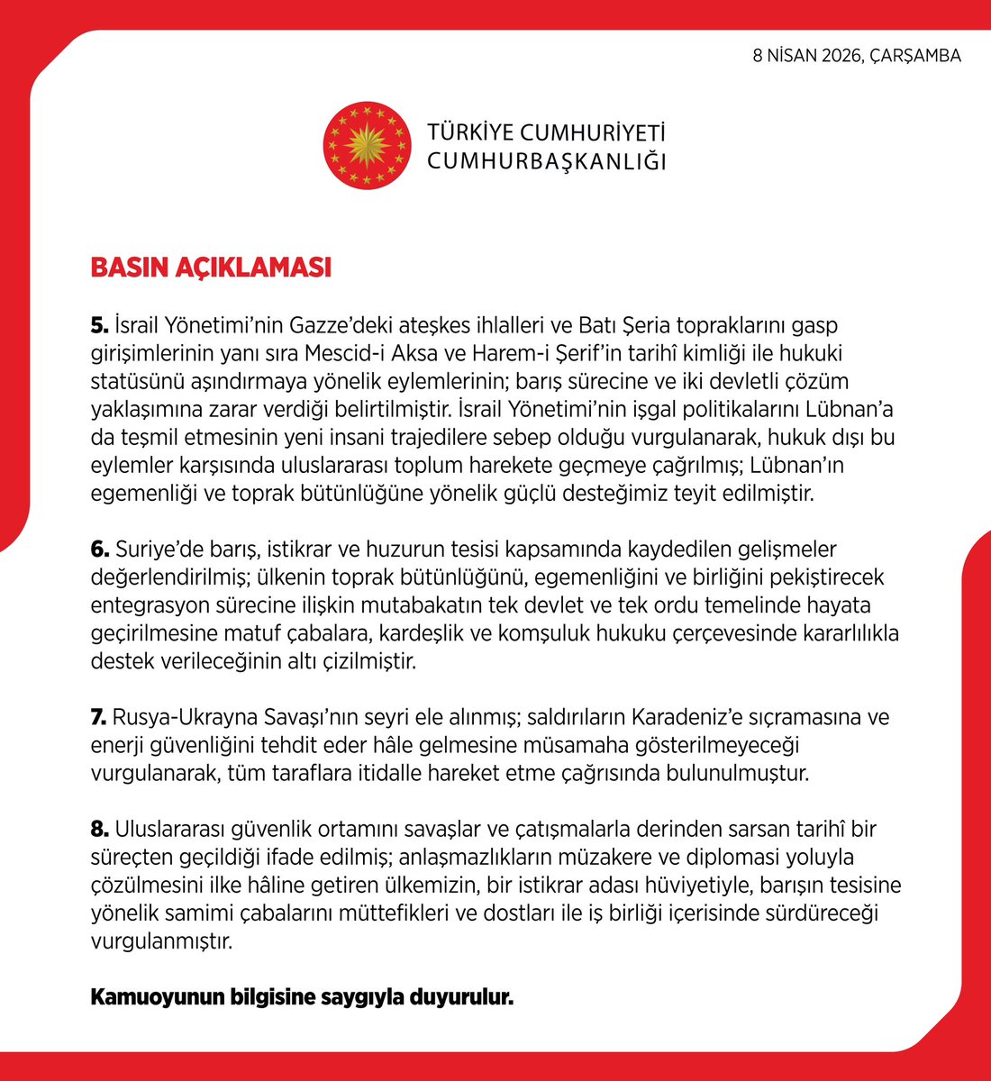 T.C. Cumhurbaşkanlığı tweet media