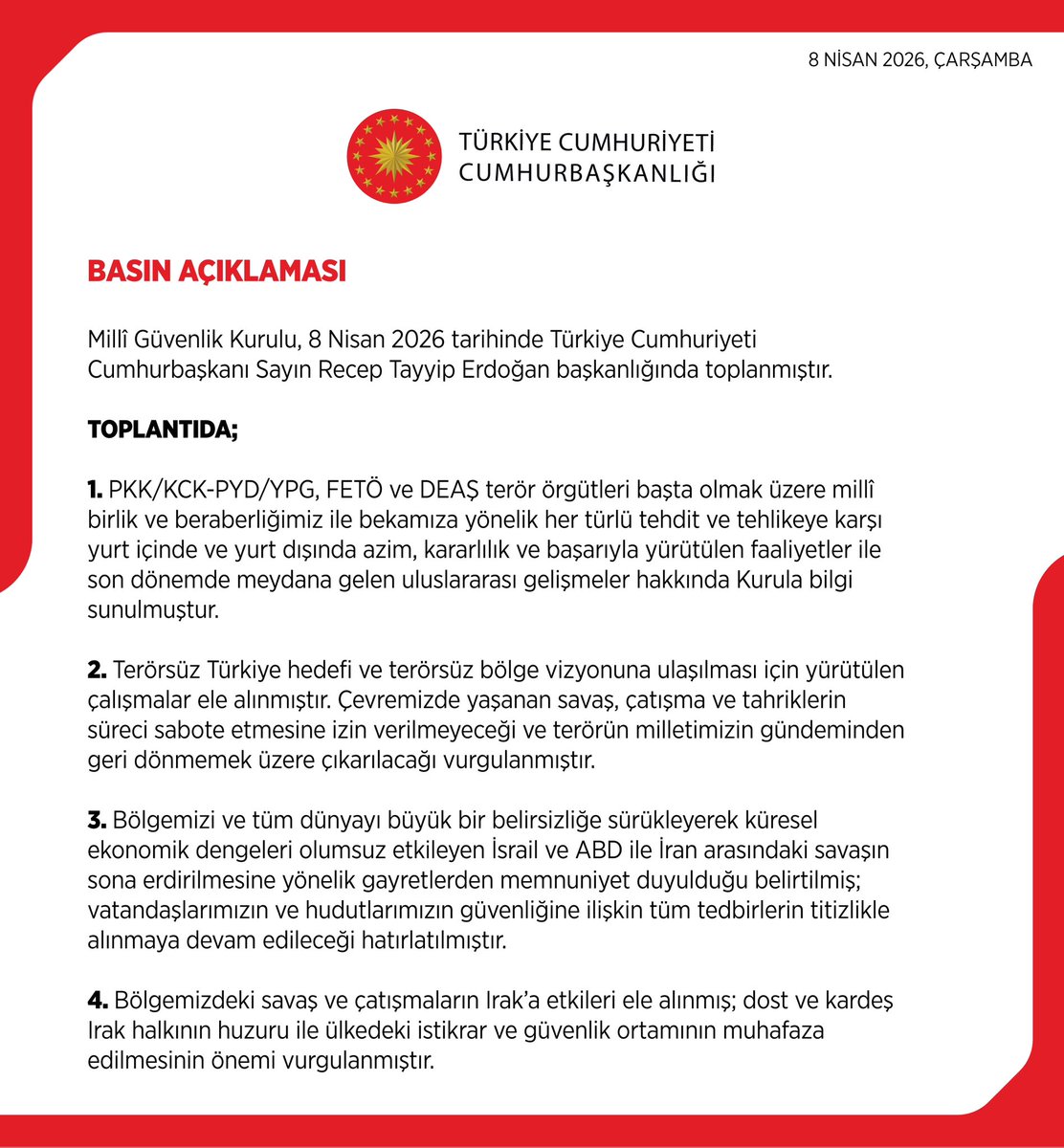 T.C. Cumhurbaşkanlığı tweet media