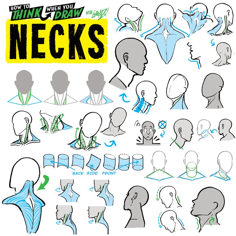 EtheringtonBros's tweet image. NECKS! To get the FREE monthly How to THINK When You draw digital MAGAZINE, (including NEW tutorials, a YEAR before they appear online) just tap the link in the bio HERE:  @etheringtonbros
#anime #manga #conceptart #gamedev