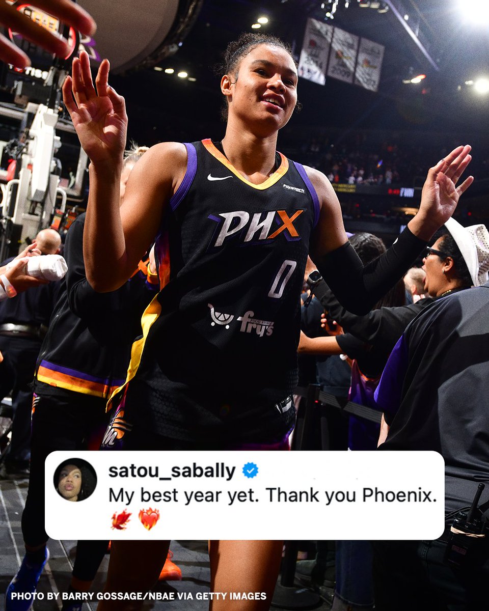espnW's tweet photo. Satou Sabally bids farewell to her time in Phoenix 🏀 https://t.co/y0DB4naGAa