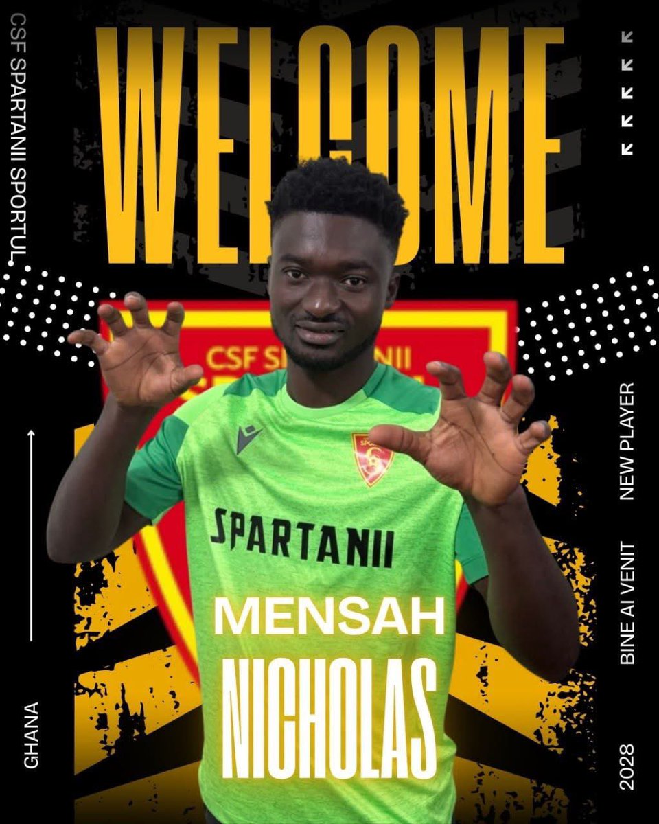 Official Former Asante Kotoko winger Nicholas Mensah has joined  Moldova club CSF Spartanii Sportul on a permanent deal.