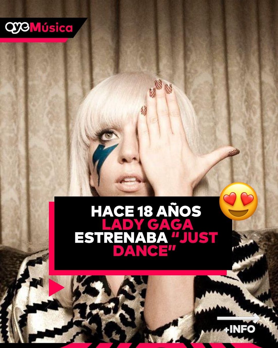 Oye897's tweet image. ¡Gaga! ⚡️🕶️ Hace 18 años, Lady Gaga nos dio el permiso oficial para solo bailar. 💃✨

El 8 de abril de 2008 nació un icono que cambió las reglas del pop para siempre. 👑 

#LadyGaga #JustDance #TheFame #LittleMonsters #OyeMusica