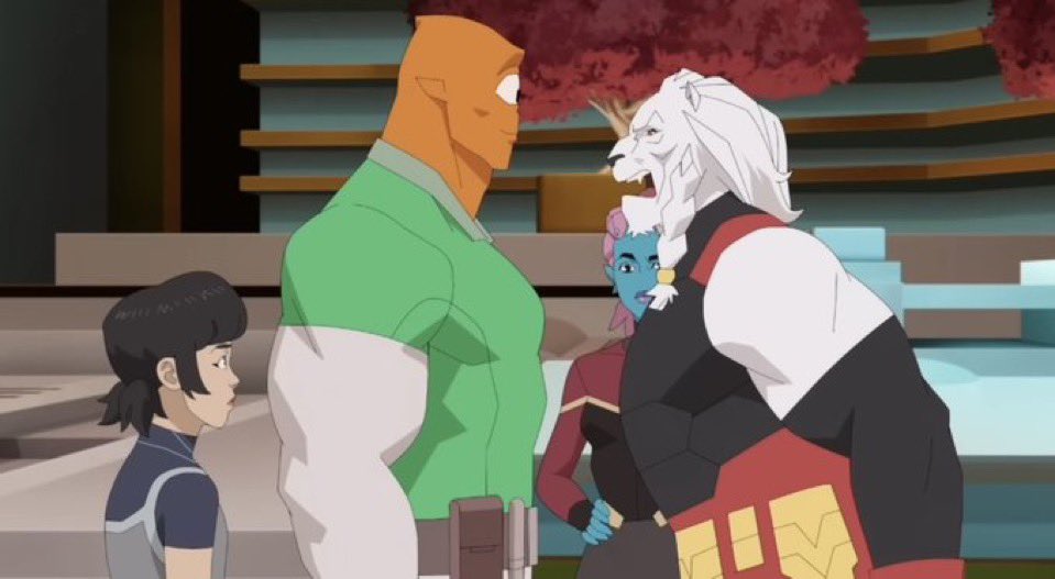 ossynoya's tweet image. Battle beast just wants to fight. Man doesn’t even care about independence or freeing themselves from the viltrum empire. He just wants the fight 😂😂