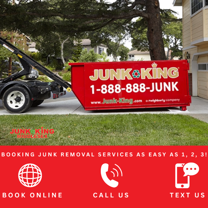 MiddlesexJunk's tweet photo. Need quick junk removal in Middlesex? Book online, call, or text us! Simplify your space cleanup today. Visit https://t.co/844fgqjCXz &amp; enjoy stress-free service! 🚛 #JunkKingMiddlesex #ClutterFree #EasyBooking https://t.co/r4xsAAhSws