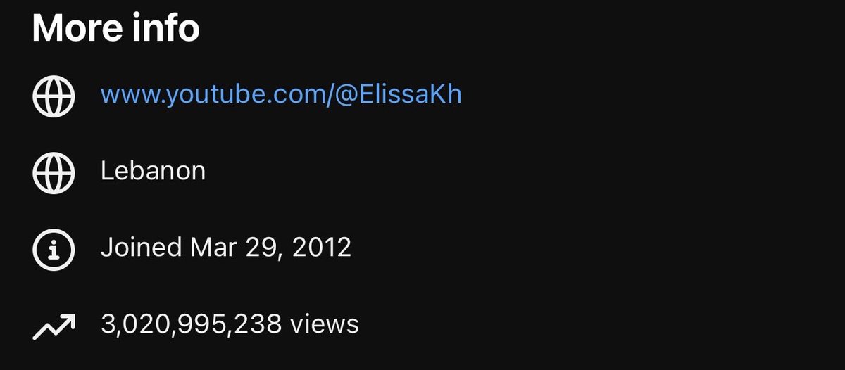 🎉 Milestone Alert! 🎉

لقد تجاوزت القناة الرسمية للنجمة إليسا على يوتيوب 3 مليارات مشاهدة! 🌟

Elissa’s YouTube channel has surpassed 3 BILLION views! 🌟 

ما هي أغنيتك المفضلة لها؟👀

<a href="/elissakh/">Elissa</a> #Elissa_Concerts