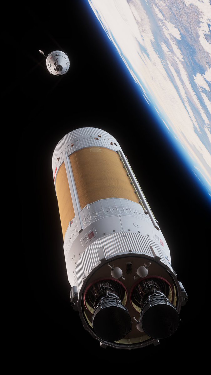 Punished_Jess's tweet image. meanwhile, in my KSP save:

NASDA successfully tested a second nuclear stage which took a crew of two around the Mun for the first time in 7 years. The Athena program has officially begun with reusable lander testing happening at Skylab as well.