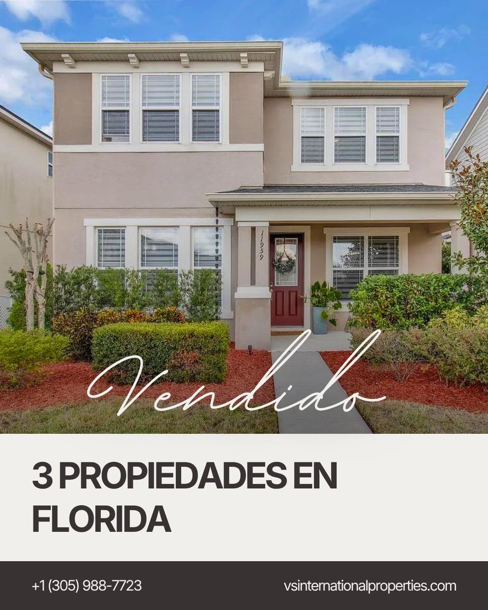 VS_Properties's tweet photo. #VENDIDOS | 3 propiedades en Florida 🏡

Otra operación cerrada con éxito. Gracias a nuestros clientes por confiar en nosotros.

¿Quiere vender su propiedad? Ofrecemos exposición internacional y marketing estratégico para lograr los mejores resultados.

#RealEstate #Florida https://t.co/K4m4tdvT1f
