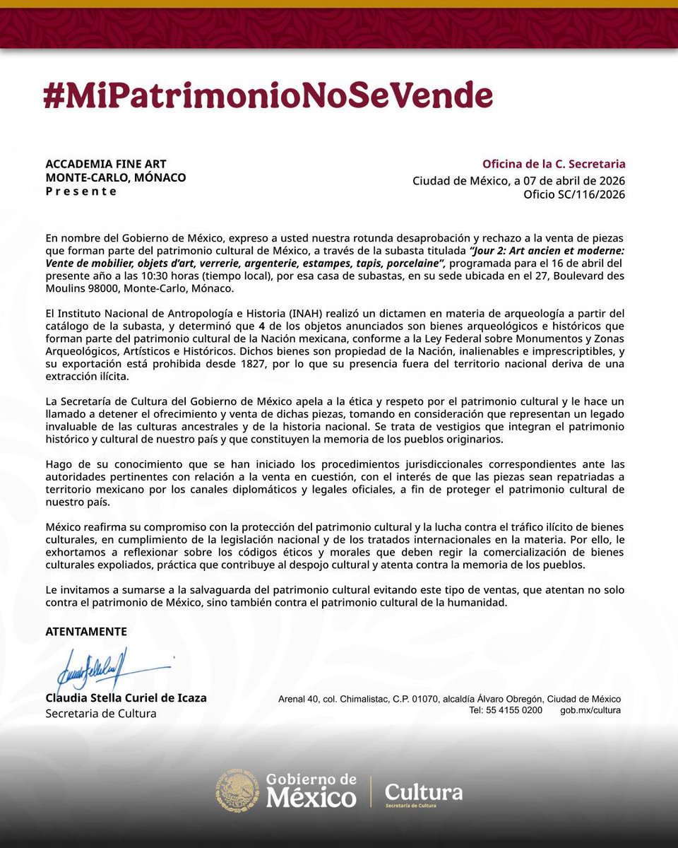 Claudia Curiel de Icaza tweet media