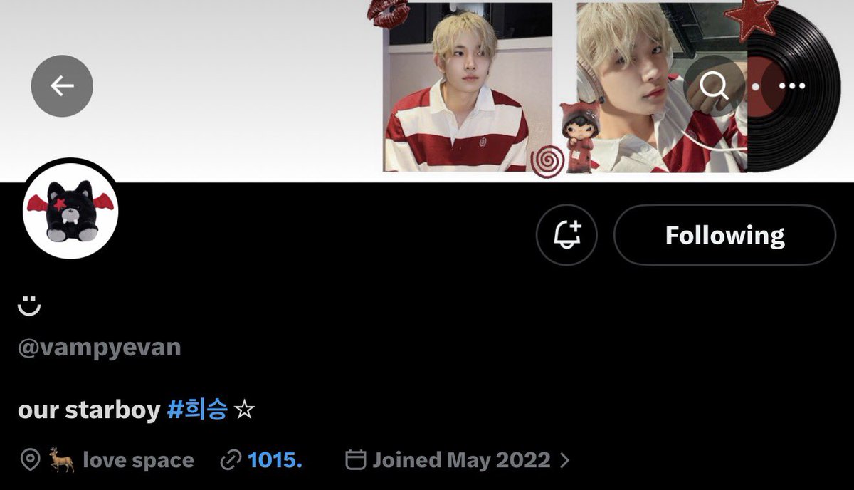 little self promo but go follow my hee centered vampybat account 😻 there's one for each member too <a href="/vampyevan/">◡̈</a>