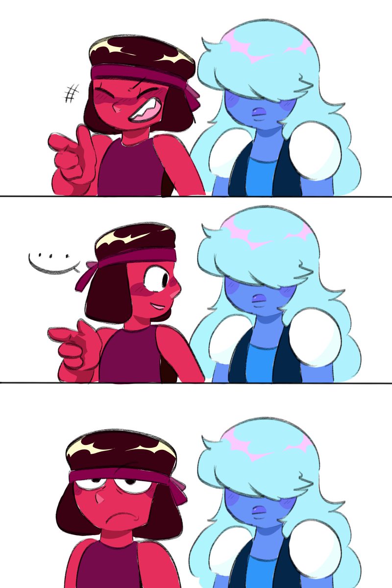Ainorir096's tweet image. #StevenUniverse #Ruby #Sapphire